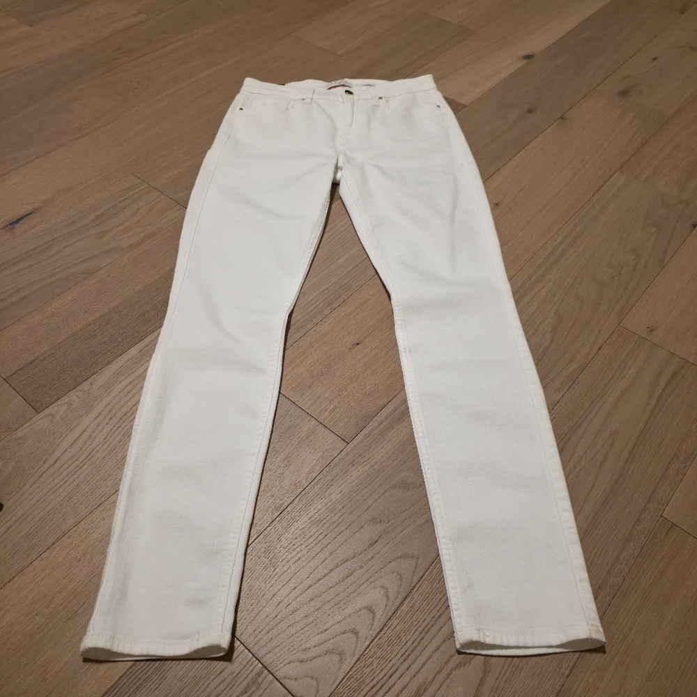Jen7 White Skinny Jeans